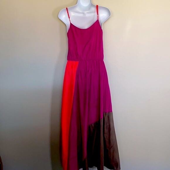 Lush? Maxi Spaghetti Strap Color Block Dress XS - Picture 4 of 16